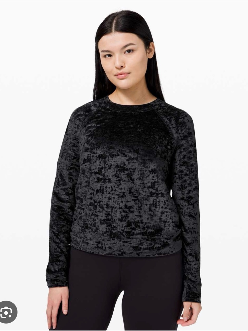 Lululemon crushed velvet sweater
